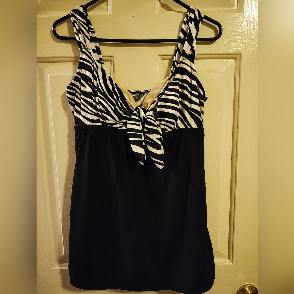 Woman's Croft & Barrow one piece Swim Dress Size 14